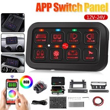 Rgb 8 Gang Switch Panel Circuit Control Relay System App For Truck Car Suv Boat