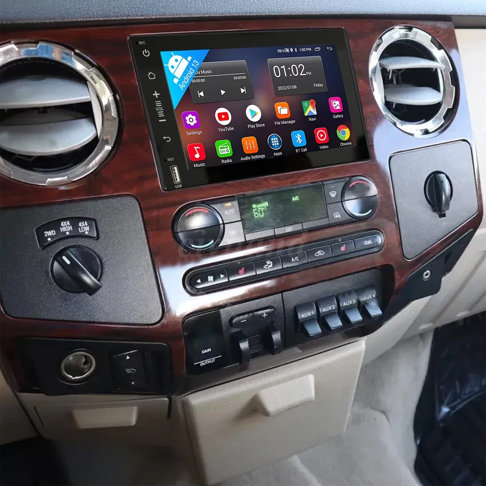 Apple CarPlay Car Radio GPS Stereo For Ford F-250 F-350 Super Duty 2006-2014 - Imagem 3 de 4