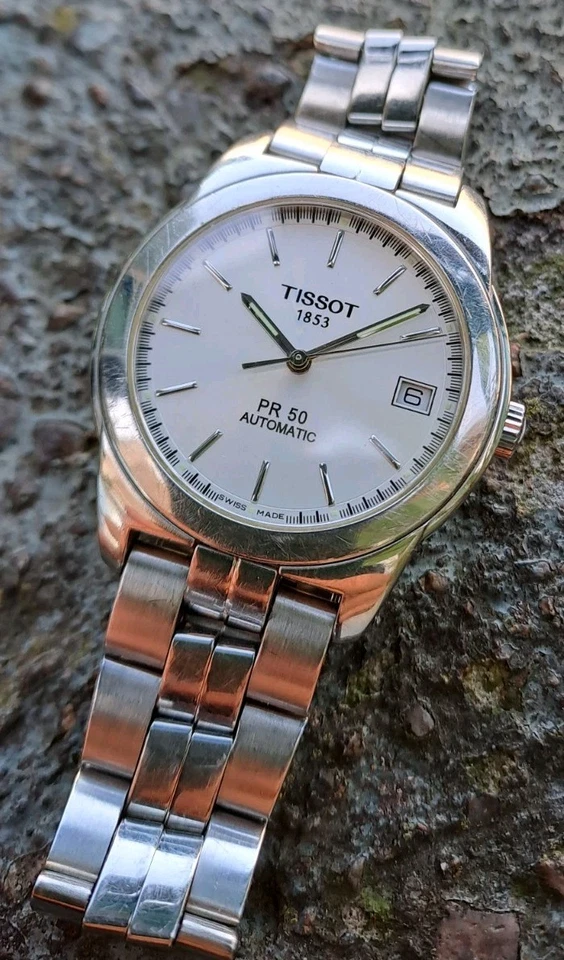 Tissot PR 50 automatic ETA 2824-2 Swiss sapphire crystal steel case 36mm watch  - Immagine 3 di 4