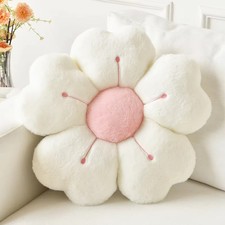 Soft Plush Daisy Flower Throw Pillow Decorative Cushion for Bed Sofa Home