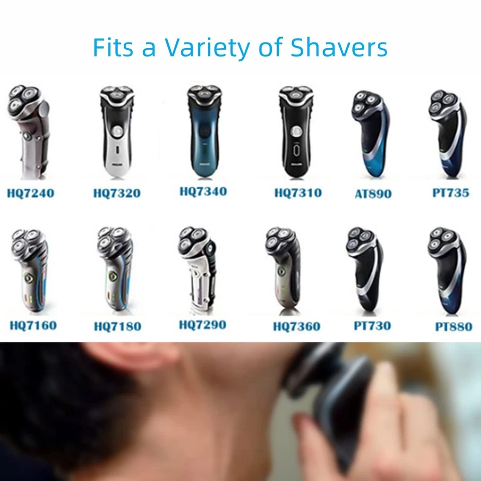 Cabezales de repuesto HQ8 para afeitadoras Norelco Aquatec para afeitadora Philips PT720 AT880 Foto 2 de 4