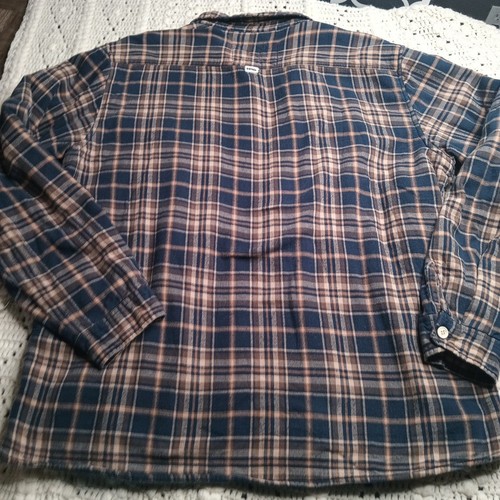 Huntington Surf Plaid Button Down Shirt Mens 2XL Lined Flannel Thick Shacket - Picture 10 of 12