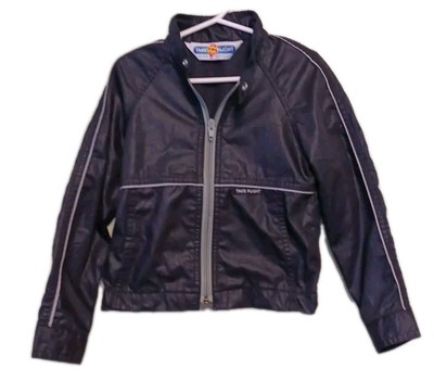 VINTAGE  Kids  TAKE-FLIGHT    Zip Up Jacket Black used As-Is 