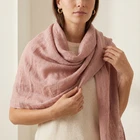 Washed 100% linen scarf, Softened linen scarves in 14 colors, Gift for Women Men