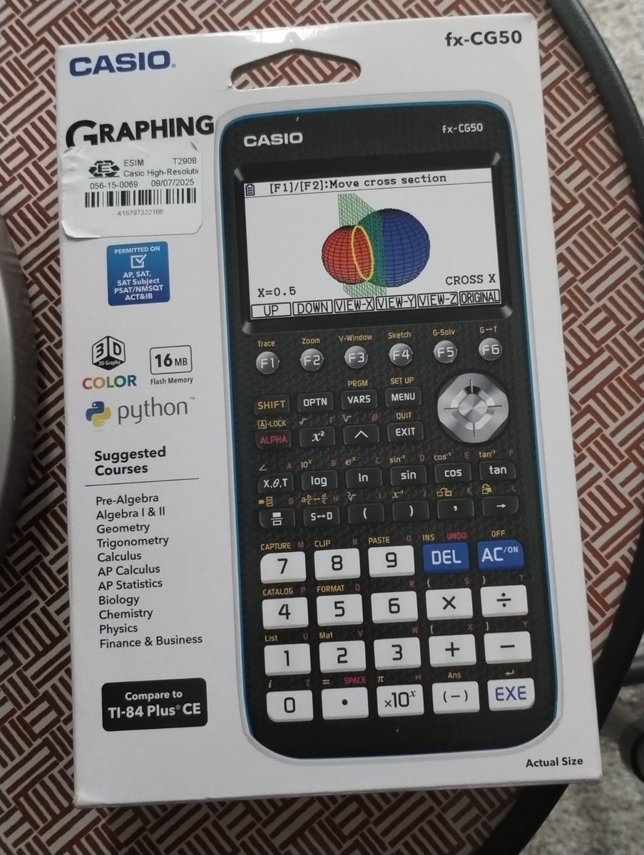 Casio PRIZM High-Resolution Python 3D Color Graphing Calculator Casio PRIZM High-Resolution Python 3D Color Graphing Calculator