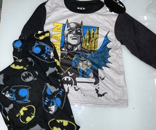    Boys' Batman 2pc Fleece Pajama Set - Black 8   