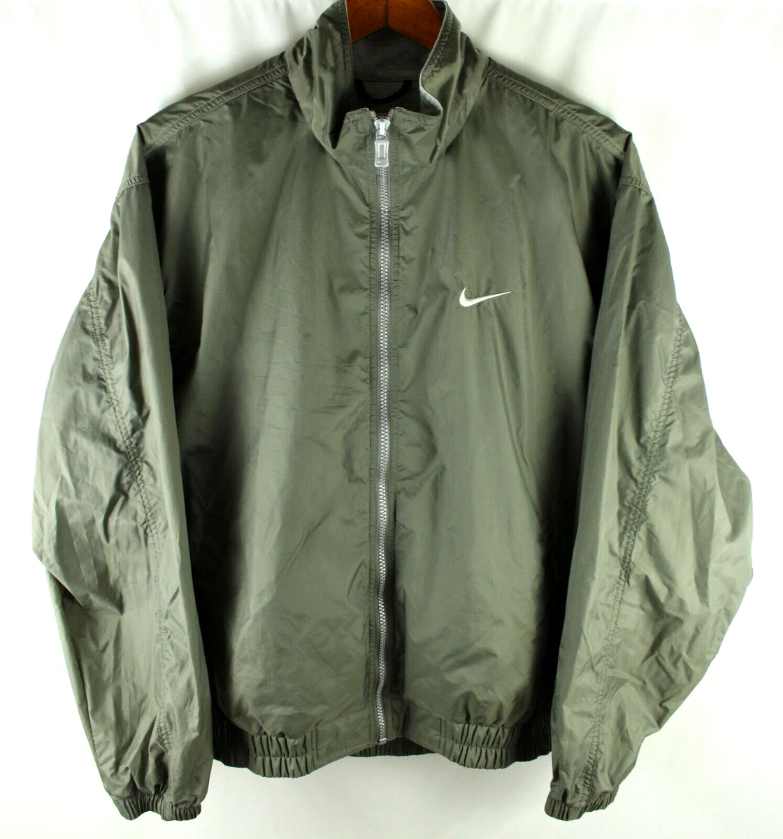 Vintage Nike White Tag Olive Green Windbreaker Jacket Size M eBay