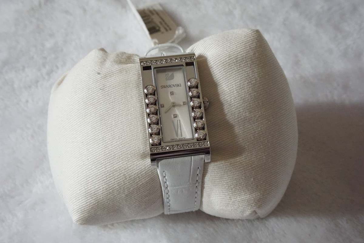 Swarovski Lovely Crystals Square White Watch RV$499 5096680 | eBay