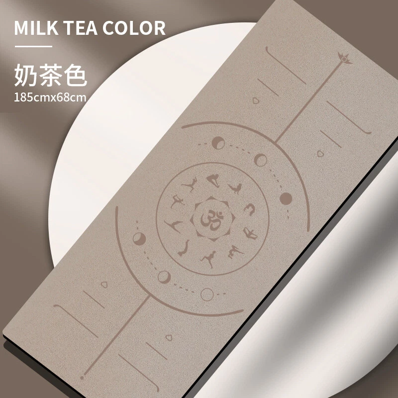 5mm Thick Non-Slip Extra Large Natural Rubber PU Yoga Mat for Gym Pilates Exercise