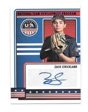 2023 ZACH STRICKLAND Panini USA Stars & Stripes Blue Foil AUTO Autograph