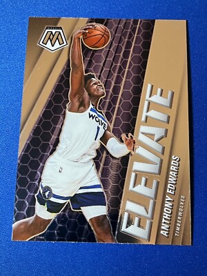 2020-21 Panini Mosaic Anthony Edwards #12 Elevate Rookie RC Timberwolves