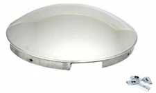 Front Hub Cap for Kenworth Freightliner 7/16" Lip SS Dome 4 Notch UP#20106-Each