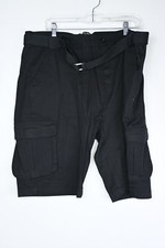 Men's Blue Rock Cargo Shorts w/ Flex Fabric Black 42