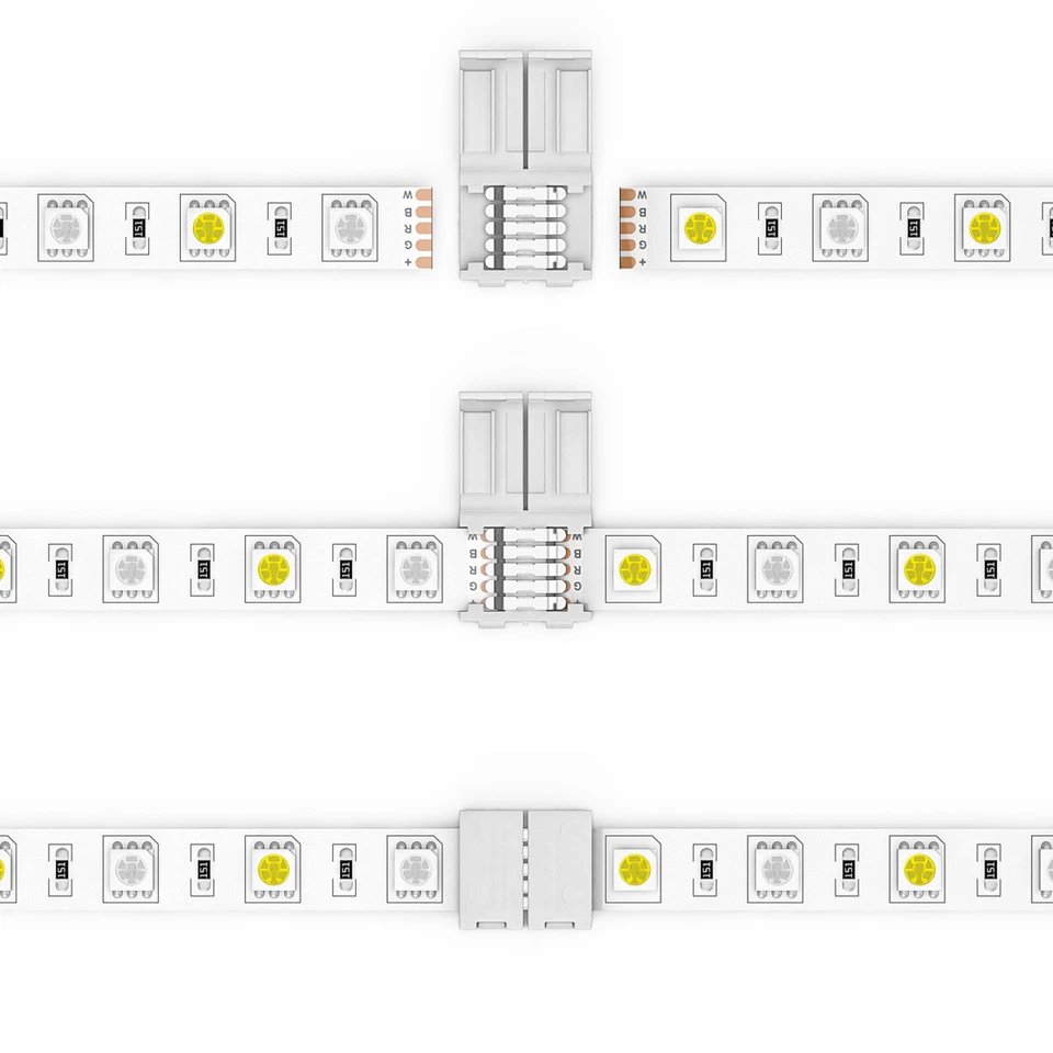 Strip to Strip Connector Plug/Wire for 10mm SMD 5050 RGBW/RGBWW LED Strip Light - Image 3 of 4