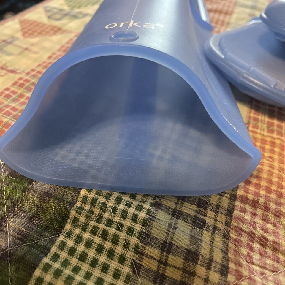 Mastrad orka silicone oven mitts blue 11” heat resistant BBQ eBay