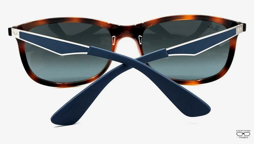Gafas de sol Ray Ban RB4267 6257/88 Tortuga/Azul Espejo Nuevas Auténticas 59 Foto 3 de 4