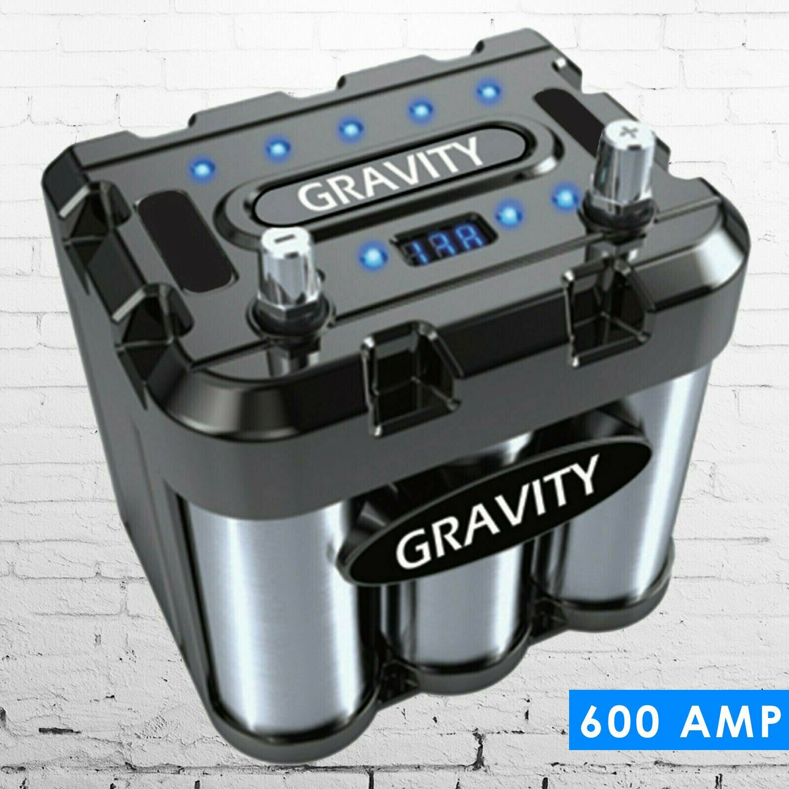 Gravity 600A Car Audio Battery Stiffening Power Capacitor Mo