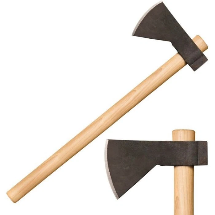 Cold Steel Hudson Bay Axe 6" 1055HC Steel Head 3.63" Cutting Edge Hickory Handle - Image 4 of 4