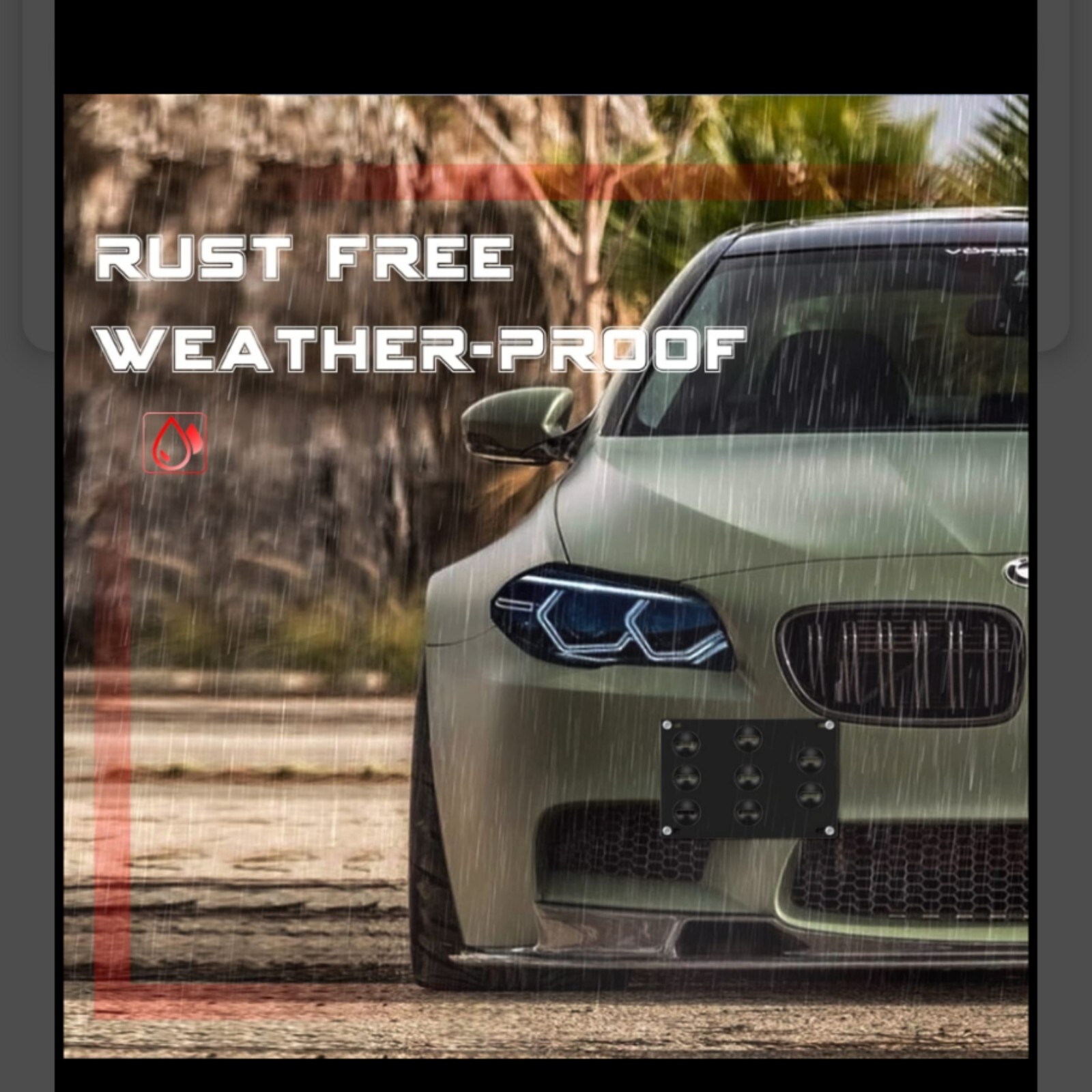 Fit For Bmw 328I 528I E39 E46 E90 Bumper Tow Hook License Plate Mount