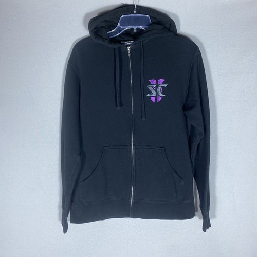 Vintage World Of Warcraft Hoodie Full Zip Black Jinx Men’s Size Small Y2K - Picture 3 of 8
