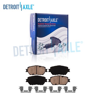 Pair Front Ceramic Brake Pads w/ Hardware Set for Toyota Camry Lexus IS250 GS300