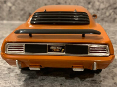 1970 Plymouth HEMI Cuda ERTL 1:18 Scale Diecast Orange Excellent