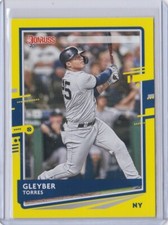 2020 Donruss Yellow Border Variation Gleyber Torres #91 New York Yankees