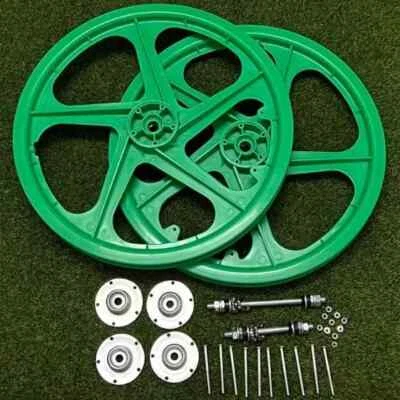 BMX Fahrrad 20 Zoll PVC Sportfelge GRÜN Laufradsatz Nabensatz Kostenloses Ges... - Bild 1 von 4