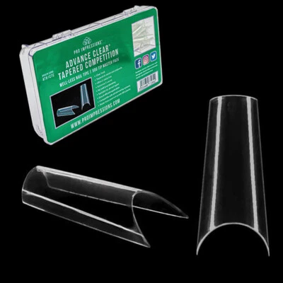 Pro Impressions Advance Clear® Tapered Competition Nail Tips - Well Less