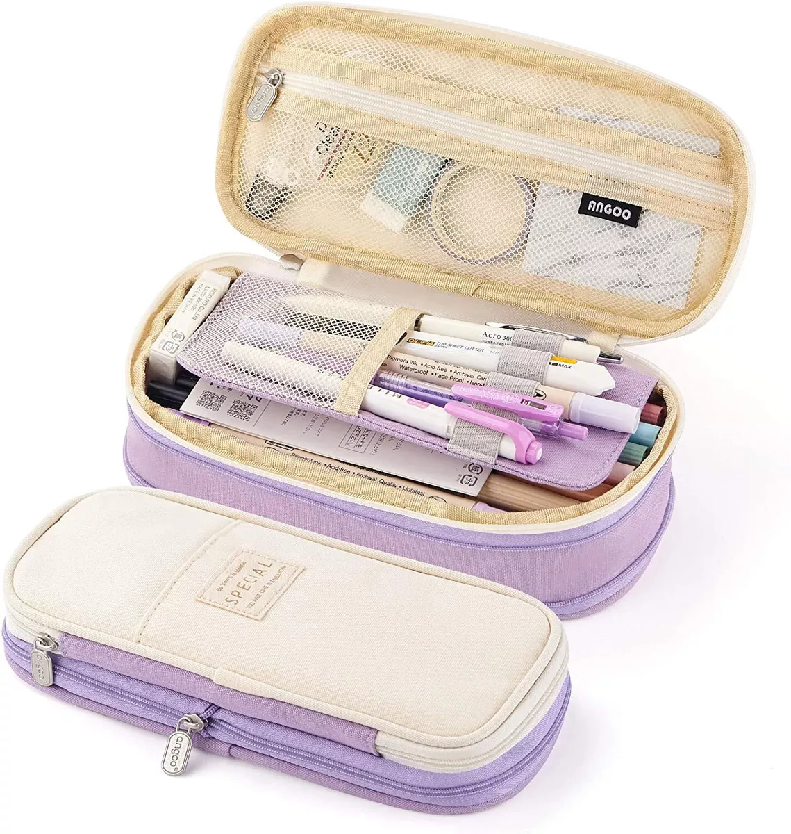 EASTHILL Big Capacity Pencil Pen Case Office College School