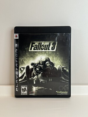 Fallout 3 (Sony PlayStation 3, 2008) - No Manual, Black Case