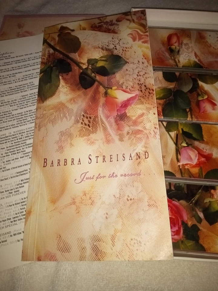  Barbra Streisand Just For The Record 4 cassette Boxed Set w/ book, insert, plus Foto 4 de 4
