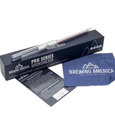 American-Made Specific Gravity Hydrometer Alcohol ABV Tester - Pro Series Fer...