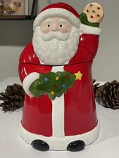 Vintage CoCo Dowley Musical Santa Clause Cookie Jar Certified International