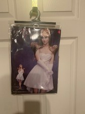 NWOT Smiffys Fever Glamorous Angel Adult Size Medium 10-12 US Dress Wings Headbd