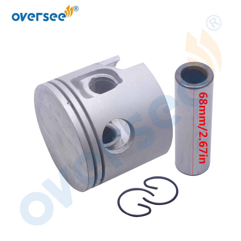 2704-826191T4 Piston Kit Std For Mercury Outboard Motor 75-90-100HP - Image 3 of 4