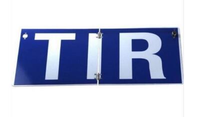 Warntafel TIR Infotafel klappbar Schild