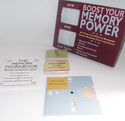 BOOST YOUR MEMORY POWER w 100 Cards & Memory Maximizer Wheel Unused
