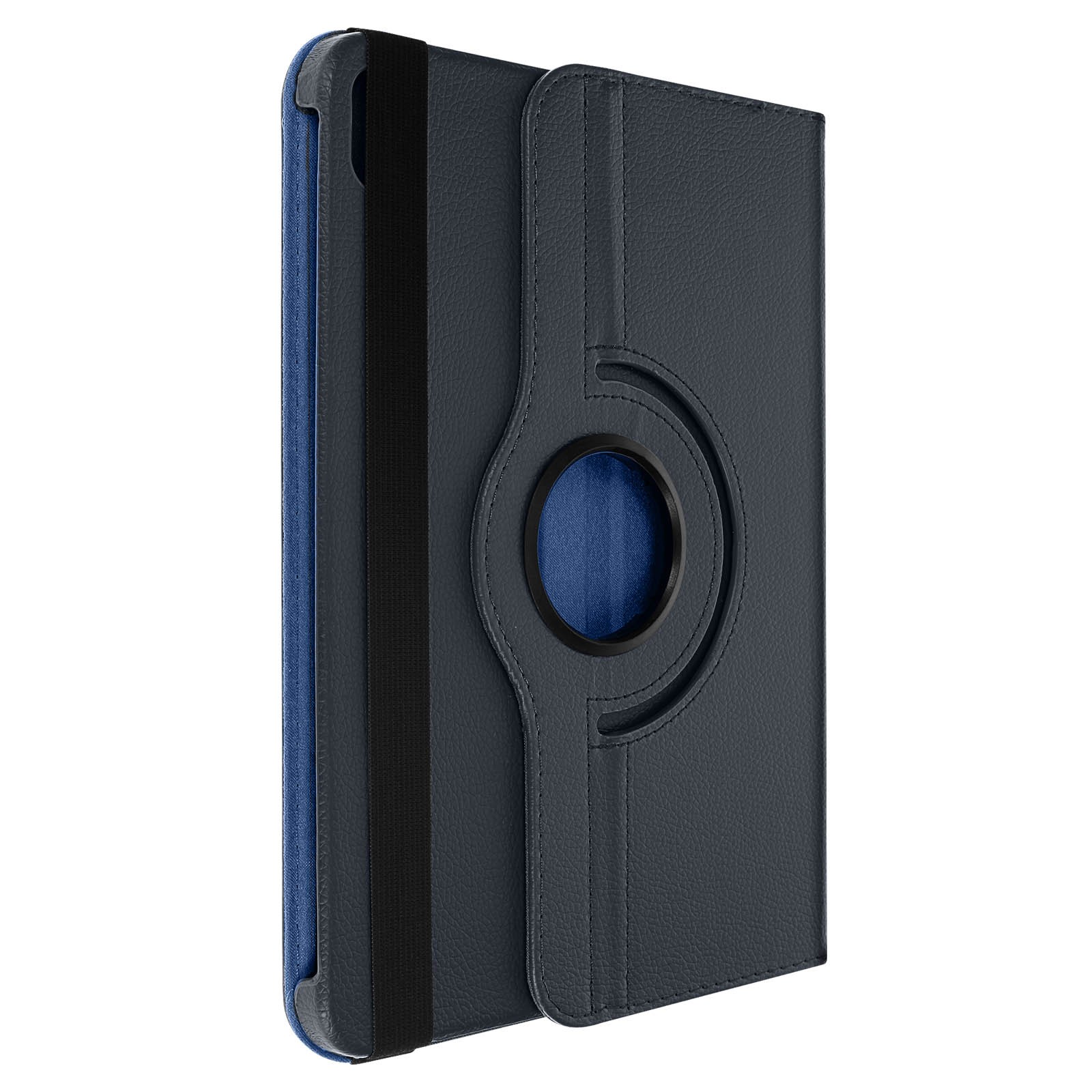 Housse iPad 10.9 rotative 360° avec support portrait et paysage en cuir noir