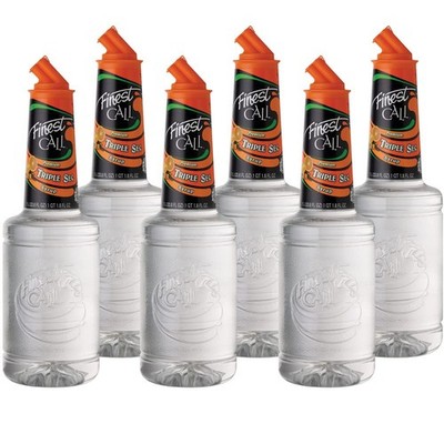 Finest Call Orange Syrup Pack of 6 Natural Flavor Perfect for Bartenders 33.8...