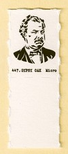 WILLIAM HULBERT Very Rare GUMBALL MACHINE Baseball Stamp Card W/ TAB INTACT #447