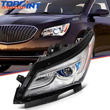 Left For 2014-2016 Buick LaCrosse Headlight Assembly W/LED DRL 2.4L 3.6L