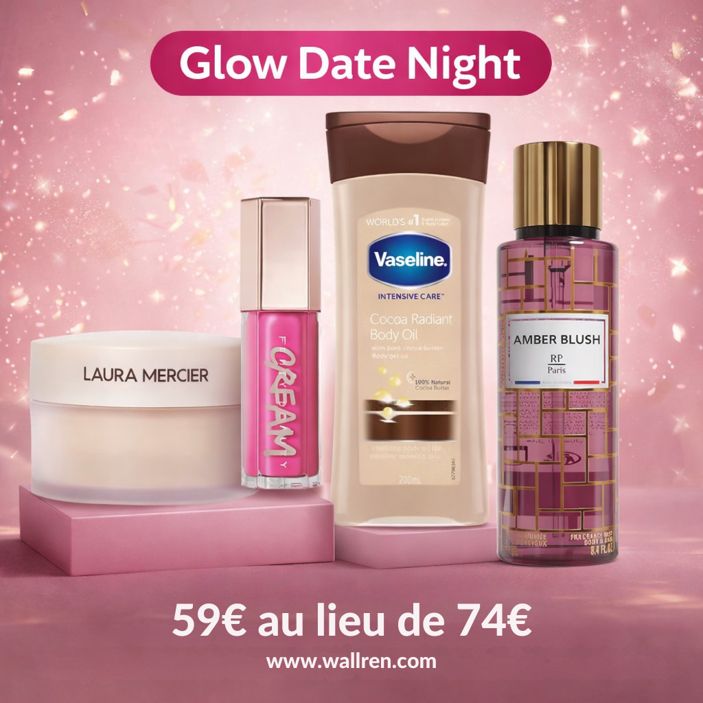 Coffret Beauté Glow idée cadeau romantique avec Laura Mercier et Fenty Beauty