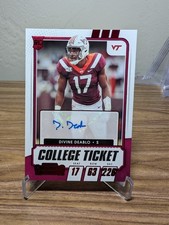 2021 Panini Contenders Draft Picks College Ticket Autographs Divine Deablo #249