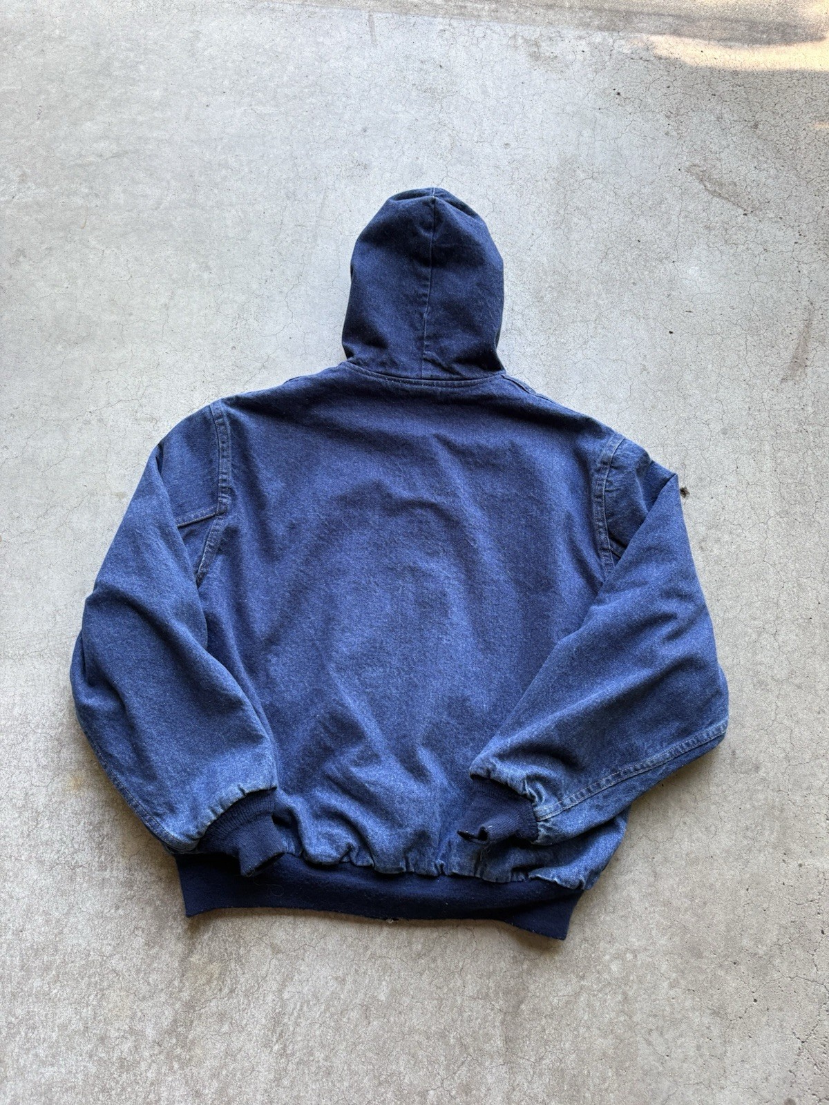Rare Vintage 80s Carhartt JF848 Flannel Lined Denim H… - Gem