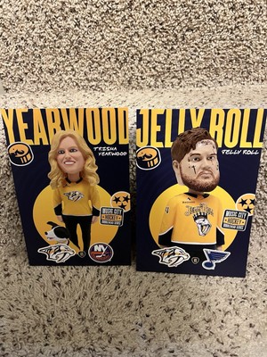 Nashville Predators Jelly Roll & Trisha Yearwood 6x9 Roster Report Card 2025 SGA