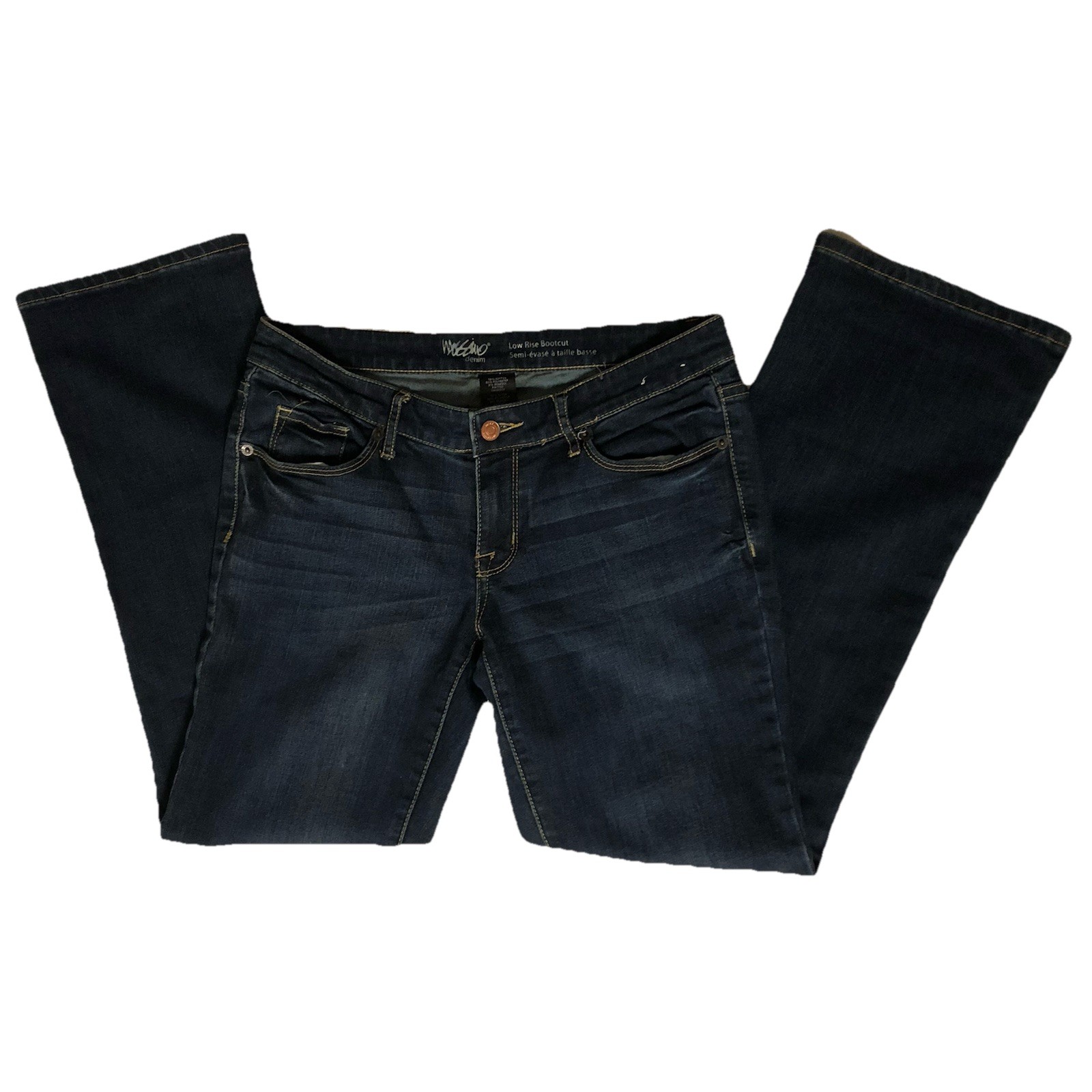Mossimo Low Rise Bootcut Stretch Dark Blue Women’s Jeans Size 8