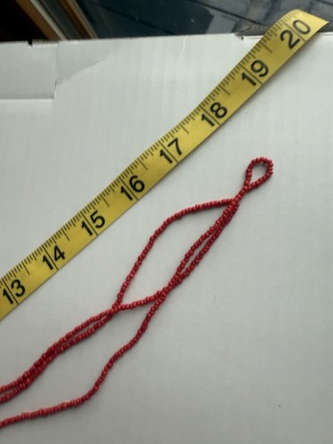 Stunning Red Shell Pendant 18” Necklace Boho Beaded Necklace !!! - Picture 5 of 5