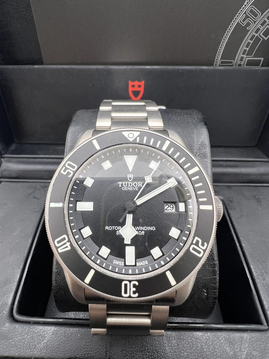 Tudor Pelagos 25500TN 42mm Black Bezel Dial Extra Strap Box Papers