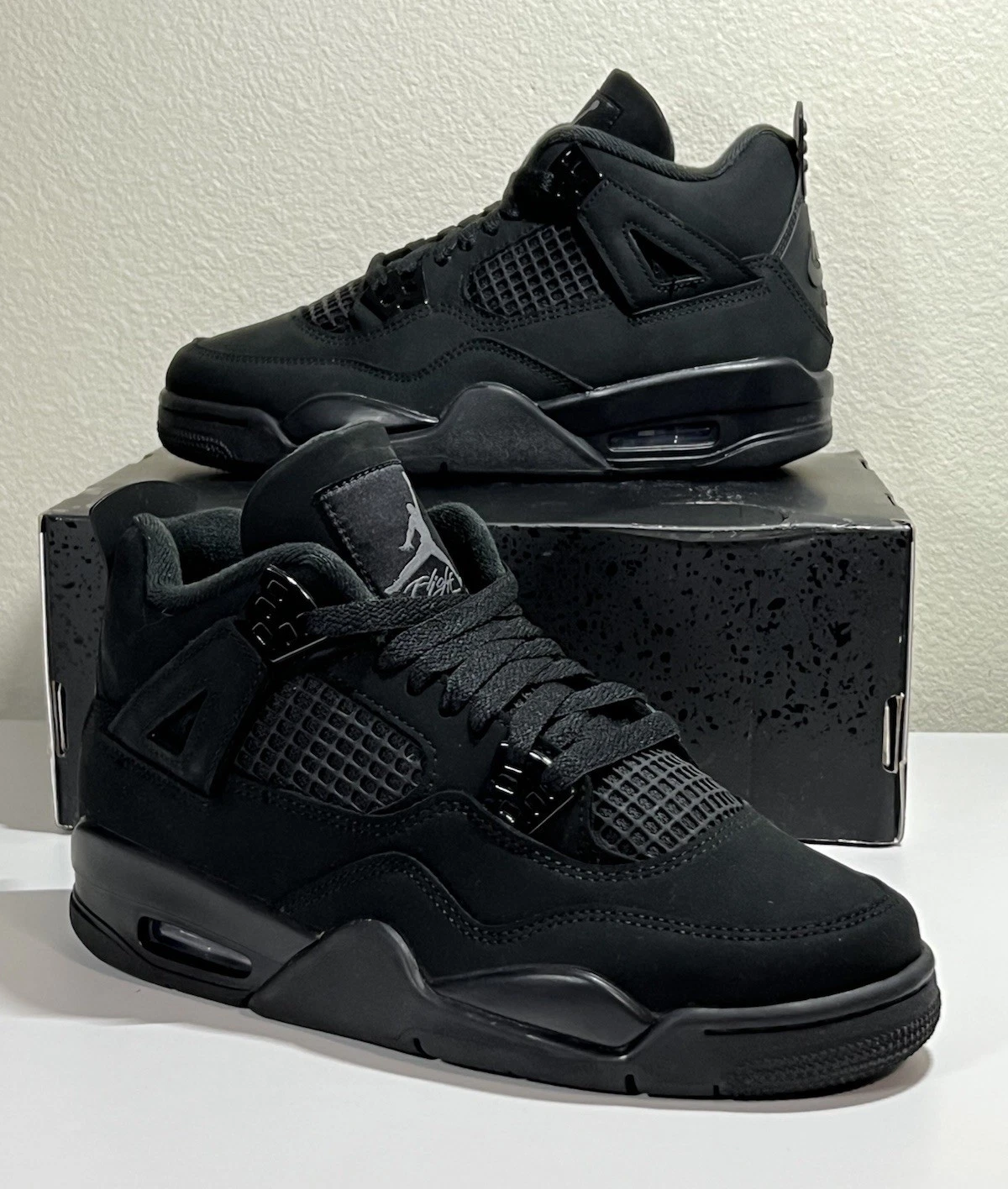 Nike Air Jordan 4 Retro Black Cat 2025 GS IB4171-010 Youth Size 5Y /Wmns 6.5 New